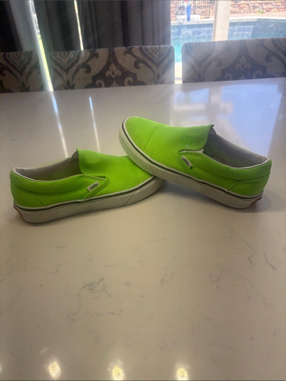 Vans Kids Slip-On Sneakers - Neon Lime